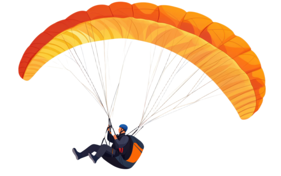 The sportsman flying on white background,png