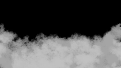 Ground Fog Overlay, a realistic misty smoke layer isolated on a transparent background PNG.