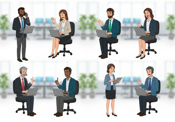 Customer service and support icon set. Containing helpline, mutual aid, service, technical support, help, call center, hotline, live chat and assistance. Collection of vector