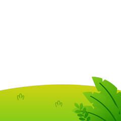 Land With Plant Illustration