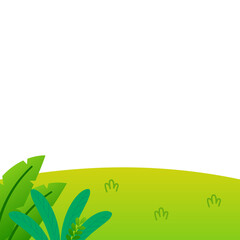 Land With Plant Illustration