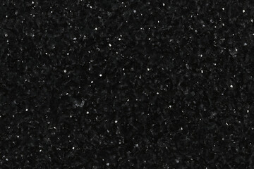 Polished black granite