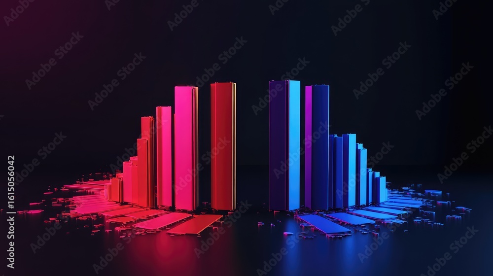 Poster data splitting sales graph