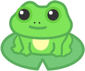 green frog cartoon