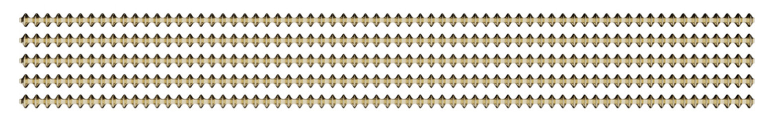 Gold Metallic Decorative Bar with Straight Patterns - transparent PNG