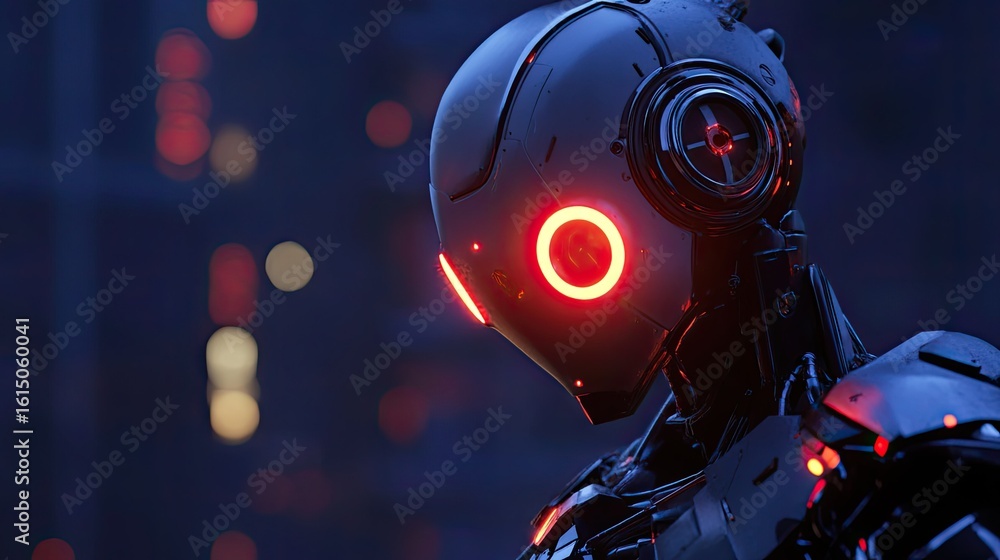 Poster animation animating robot