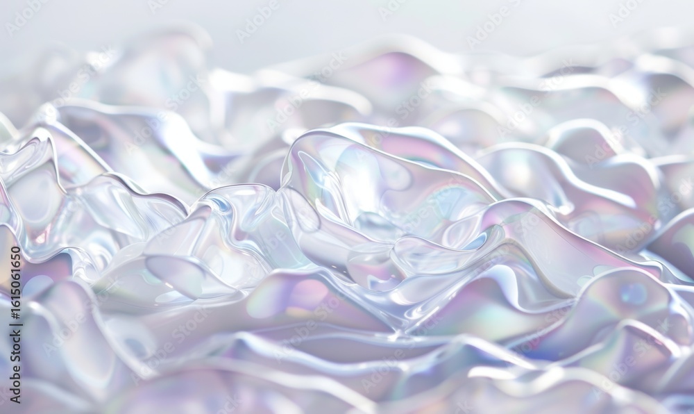 Aufkleber iridescent abstract waves soft texture background for creative design projects