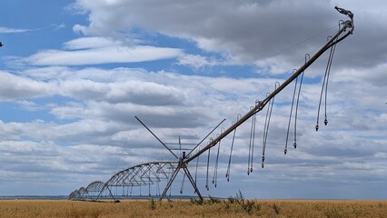 The Irrigation System works well under cloudy skies, ensuring crops get needed water