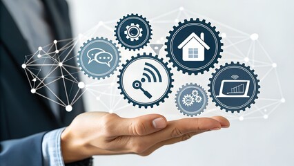  hand holding services logo icons