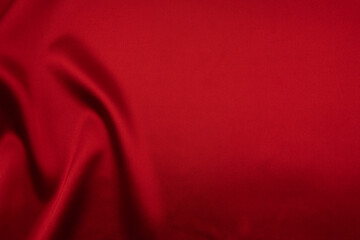 red satin or silk fabric as background