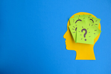 Mind Full of Questions and Ideas with Copy Space