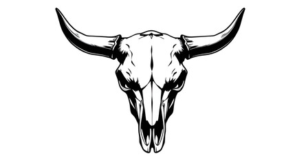 Animal skull, Bull head bone, Western skull, Cattle skull, Cow skull, Horned skull, Skull with horns, Desert skull, Bison skull, Rustic skull, Texas skull, Longhorn skull, Tribal bull skull, Bull bone © zpixel