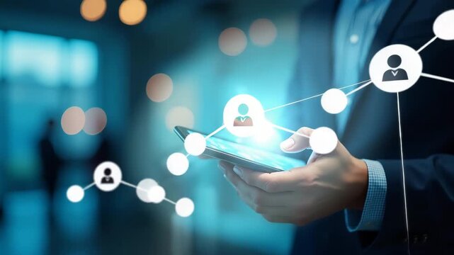 Accelerate Digital Payments Adoption: Integrate Fintech Systems for Secure Mobile Platforms & Seamless Transactions in Photo Stock Concept with Left Space