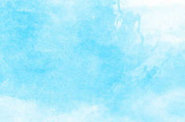 Abstract blue background in watercolor style