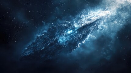 Fototapeta premium celestial dissolving comet