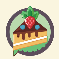 design logo vector icon illustration  cake