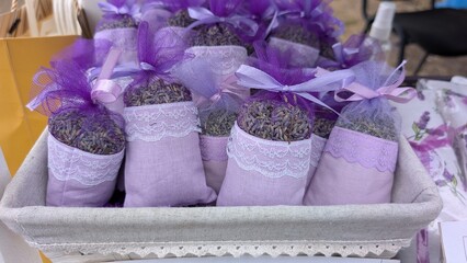 Explore beautifully crafted Lavender Sachets in unique packaging that enhances their allure