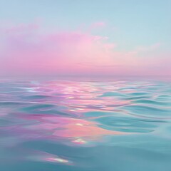 Obraz premium Pastel sunset over water