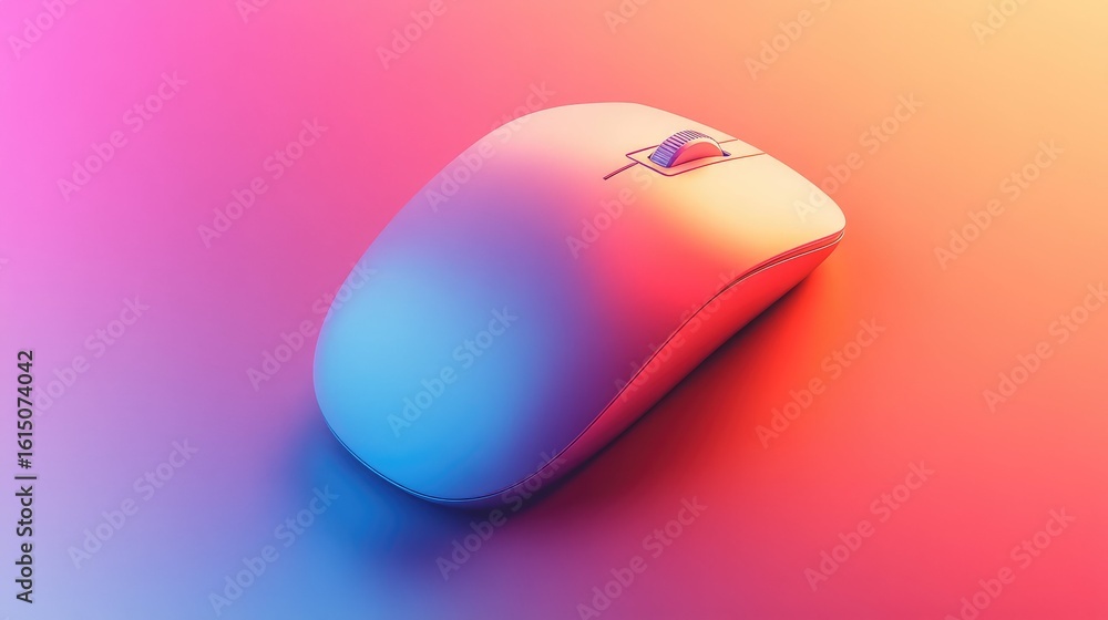 Poster tracking sliding mouse cursor