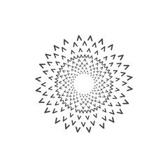 vector illustration of a decorative ornament without background
