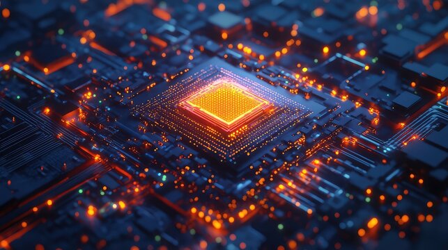 superposition blinking quantum processor