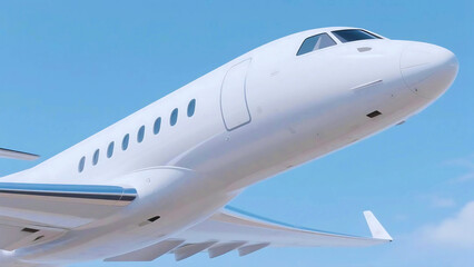 airplane in the blue sky