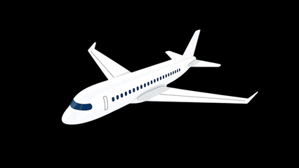 airplane in the vector