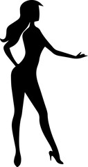  Elegant Woman Dancing Silhouette Poses – Graceful Female Dance Vector Illustration