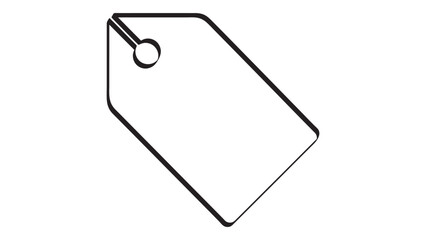 Outline Price Tag Vector Illustration Isolated on Transparent Background for Commercial Use