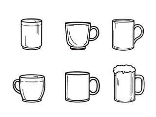 mug clear vision simple line art