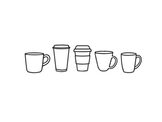 mug clear vision simple line art
