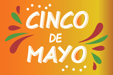 Fototapeta premium Cinco De Mayo Festive: A vibrant illustration captures the spirit of Cinco de Mayo, a colorful scene celebrating heritage. A joyful and festive event.