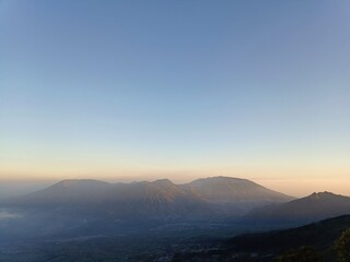 Scenic Mountain View with Clear Sky at Dawn