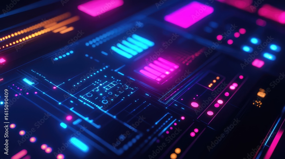 Poster interface layering simulation screen