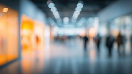 Blurred Background Of A Vibrant Indoor Shopping Environment With Soft Lights For Use In Website Banners, Posters Or Social Media Posts