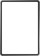 frame,square,tablet flat line icon vector illustration of a simple square tablet frame or border on white background