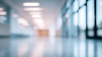 Blurred Office Interior Background, Modern Professional Space Ideal For Websites, Presentations, And Marketing Material