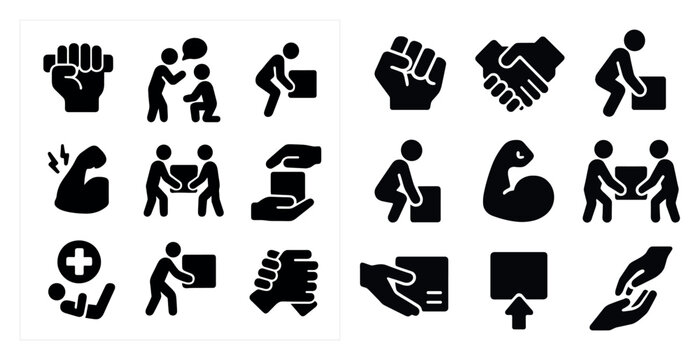set of human icons