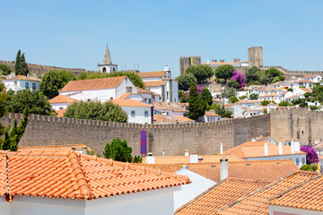 Obidos Castle and Historic Village Rooftops