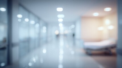 Blurred Hospital Background for Health Care Related Contexts, Including Medical, Waiting Room, and Clinical Environments
