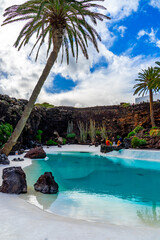 Famous park "Jameos des agua" on Lanzarote