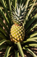 Fototapeta premium pineapple in the garden