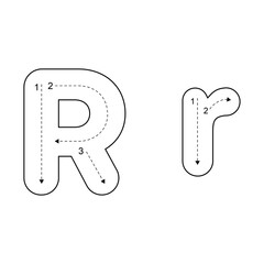 Uppercase and Lowercase Alphabet Letter Tracing Worksheet for Kids – Printable ABC Tracing Pages for Preschool and Kindergarten Learning.