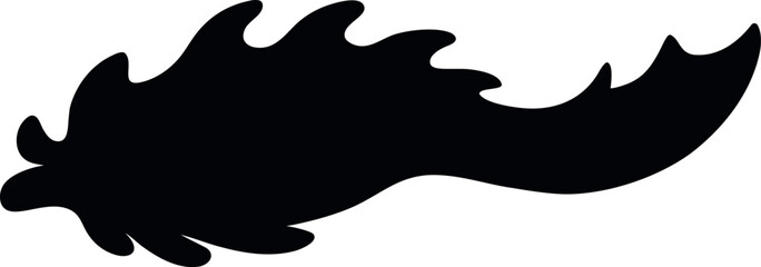 acrylic smudge vector black silhouette vector art