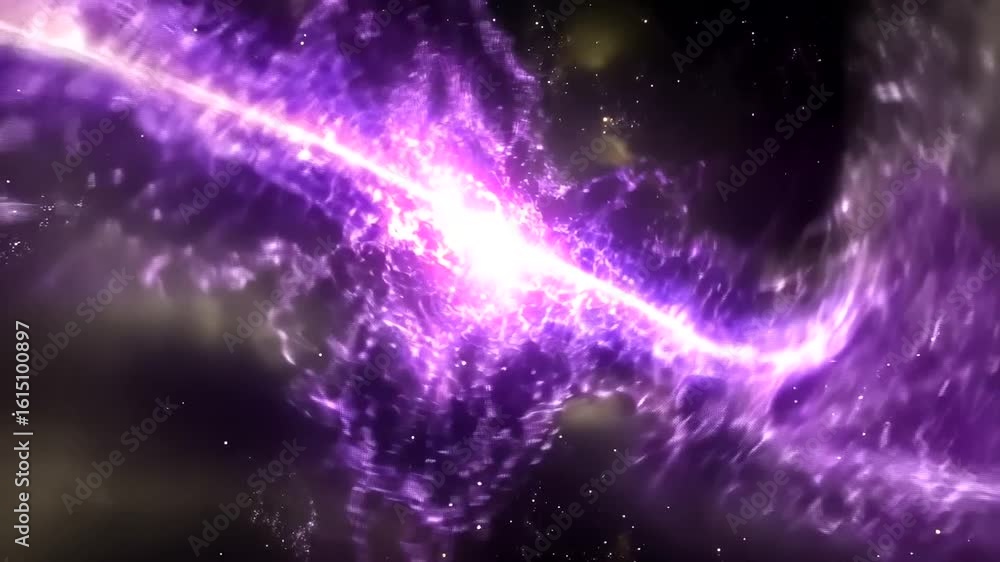 Poster abstract purple nebula galaxy space background animation loopable visual