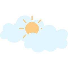 Cloud And Sun Illustration