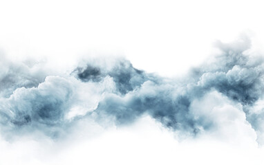 Storm clouds on white background,png