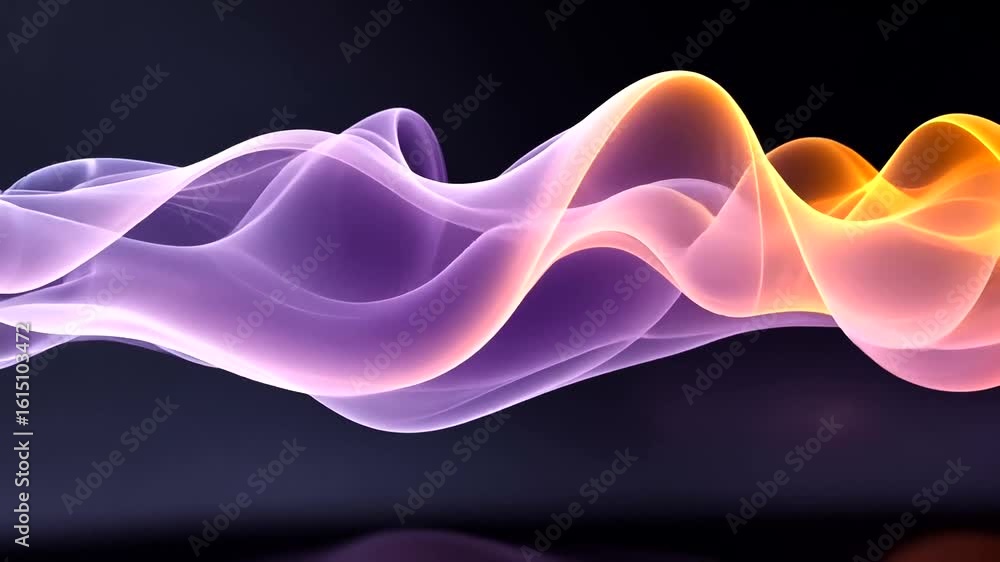 Poster abstract waves of light and color: a mesmerizing visual symphony in motion