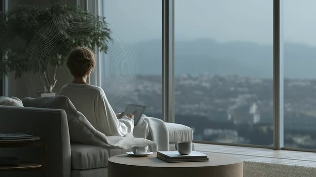Smart Room Adjusting Lighting Temperature and Sound with Biometrics