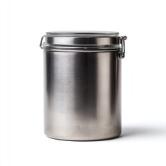 Metal canister with glass lid